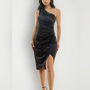 Premier Amour Satin Midi Dress